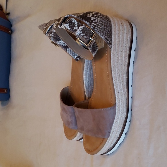 Dolce Vita Snake Print Espadrille Sandals - Picture 2 of 10